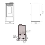 Pacchetto Stufa a Pellet MARINA 14 kW - immagine 4